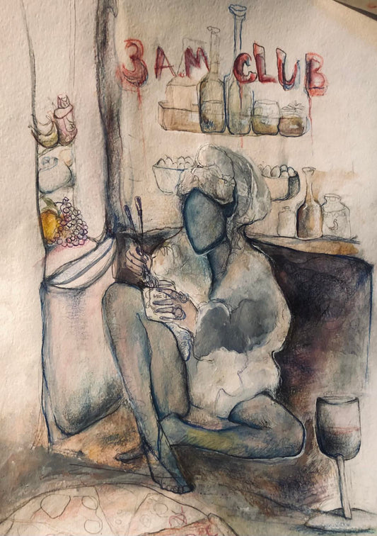 3 A.m Club (Original Artwork on Paper)